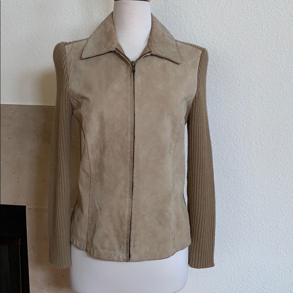 COLDWATER CREEK SUEDE TAN JACKET